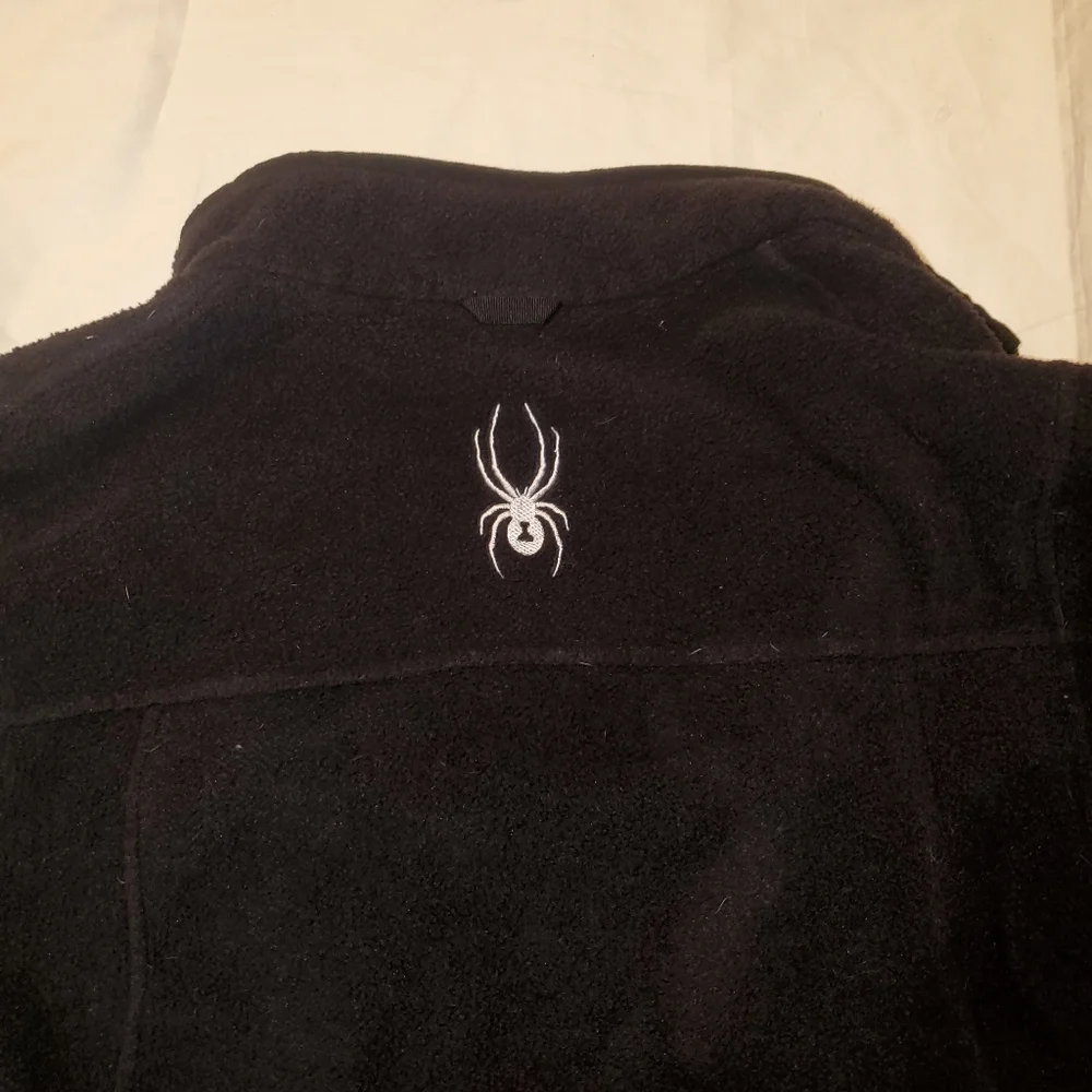 Spyder fleece zip up jacket. Black.